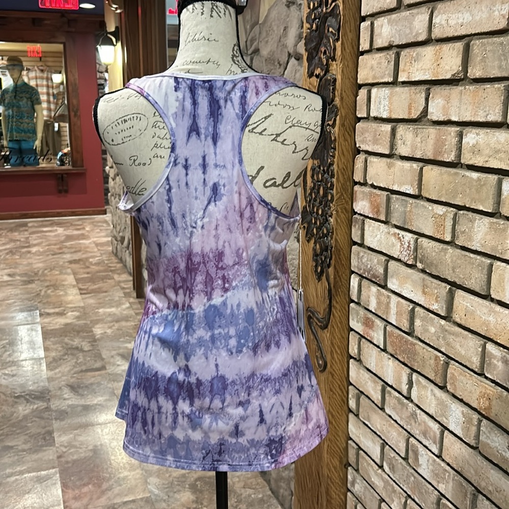 NWT Purple Tie-Dye Tank Top - Picture 3 of 3